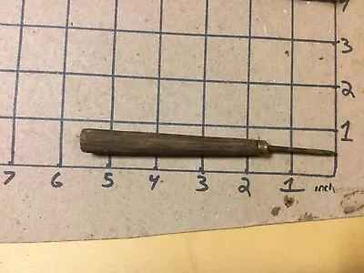Vintage Engraving Tool: Pointed Blade In Home Made Wooden Handle • $27.92