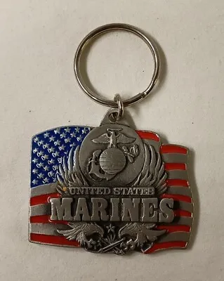 US Marines United States USMC Keychain Solid Fine Pewter HP Industries • $9.99