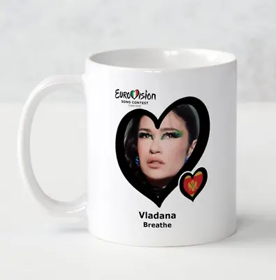 £8.99 • Buy Eurovision 2022 Montenegro Vladana Breathe Mug Eurovision Party Gift