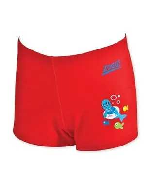 Zoggs Boys Zoggy Hip Racer Swim Shorts / Swimming Trunks RED  • £4.99