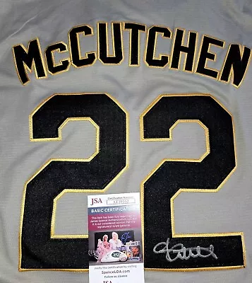 Andrew McCutchen Signed Old School Pirates Jersey Size L In Person JSA CERTIFIED • $275