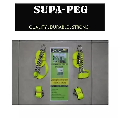 2 X NEW SUPAPEG Caravan Awning Storm Tie Down Straps - Roll Out Awnings ASTD • $59