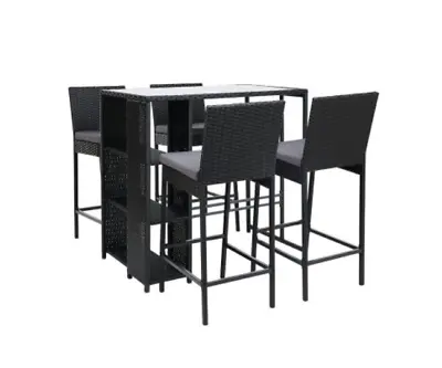 $499.95 • Buy Gardeon Outdoor Bar Set Table Stools Furniture Dining Chairs Wicker Patio Garden