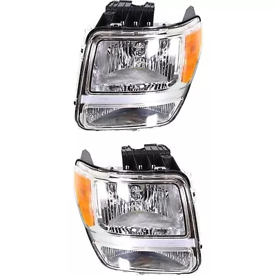 Headlight Set For 2007-2011 Dodge Nitro Driver And Passenger Side W/ Bulb • $131.78