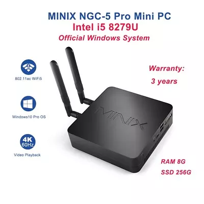 MINIX NGC-5 Intel I5 8279U 8G256G Gaming Mini Pc Official Genuine Windows System • $449