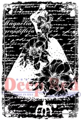 Deep Red Cling Rubber Stamp Rubber Stamp Magnolia Dress Form Romantic • $7.99