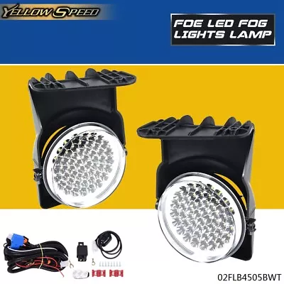 Full LED Fog Lights Lamps Left+Right Fit For 03-06 GMC Sierra 1500 2500 3500 New • $39.59