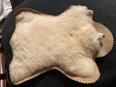 Vintage Real Fur & Leather Dollhouse Miniature Bear Rug • $44.95