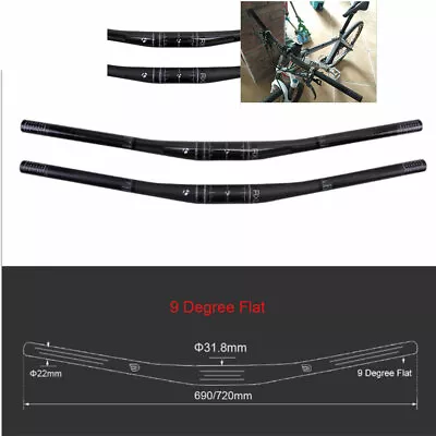 Bontrager RXL Carbon Fiber MTB Bike Bend Handlebar 720/760mm 31.8mm Riser Bar • $28.99