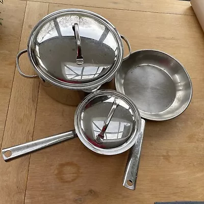 Cuisinarts Stainless Steel Pan St 5pcs • £25