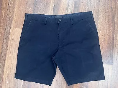 M&S Mens Navy Blue Chino Shorts With Stretch Size W40 40R Smart • £9.99