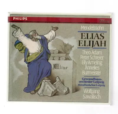Mendelssohn ~Elias Elijah ~Philips W German Double CD Boxset With Book~ Free P&P • £11.99
