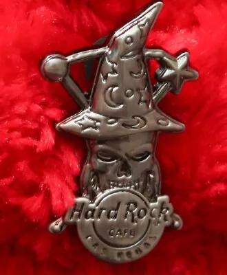 Hard Rock Cafe Pin Las Vegas SKULL WIZARD Hat 3d Magic Lapel Magician Wand • $16.99