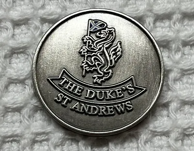 St. Andrews Duke’s Course 1  Coin Style Pewter Golf Marker Fife Scotland • $13