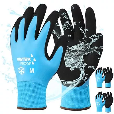 100% Waterproof Winter Work Gloves For Men And Women(2 Pairs Pack) Foam Late... • $23.57