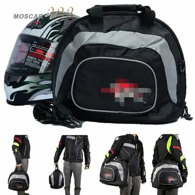 Black Motorcycle Helmet Bag Motorbike Scooter Helmet Pack Carry Bag Shoulder Bag • $20