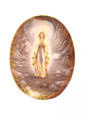 Our Lady Of Lourdes Collector Plate First Issue In The Visions Of Our Lady  • $9.57