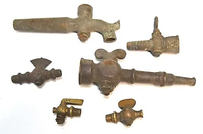 6 Various Valves Petcocks Gas Valve Vintage Industrial Faucet Spigot Steampunk • $49.99