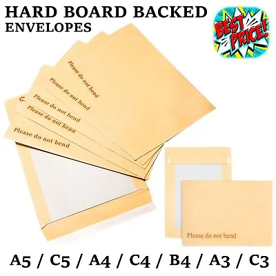 £665.82 • Buy Please Do Not Bend Hard Card Board Backed Envelopes Manilla Brown C5 A5 A4 A3 A6