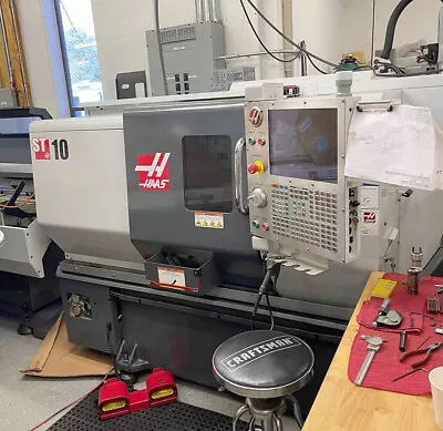 2011 Haas ST-10 CNC Lathe W/ Haas Servo Bar 300 Bar Feeder • $43500