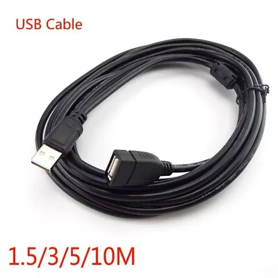 $5.16 • Buy 1.5/3/5/10M USB 2.0 Male To Female Extension Data Charger Cable Cord Adapter M/F
