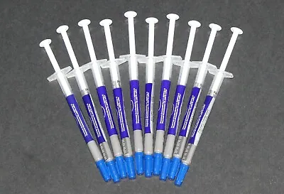 $6.95 • Buy 10 Pack Of 1 Gram Each GRAY COOLING Thermal Paste Syringe CPU Grease Compound