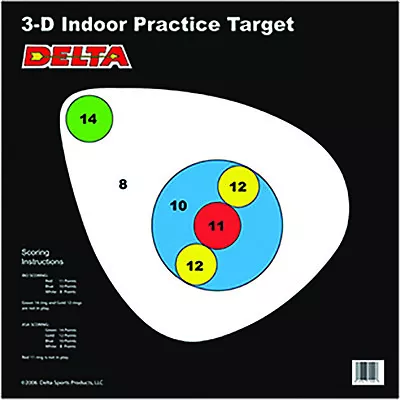 Delta Asa Dair Target Right Facing 100 Pk. • $89.99