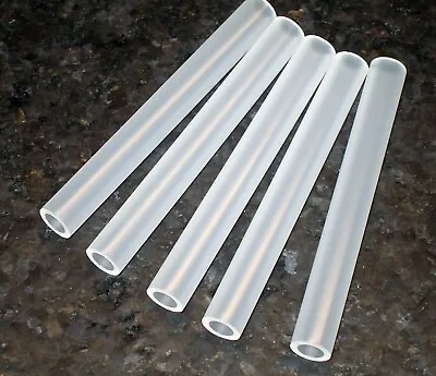 Rigid Polypropylene Tubing 3/8  OD X 1/4  ID X 3.25  L Plastic Tube Pipe Qty 5 • $3.70