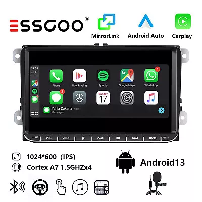 For VW Golf MK5 Polo Passat Jetta 9  Carplay Stereo Radio Android 13 GPS FM WiFi • $134.99