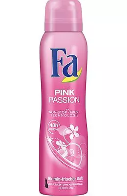 Fa Pink Passion Deodorant Spray 150ml-FREE SHIPPING • $9.50