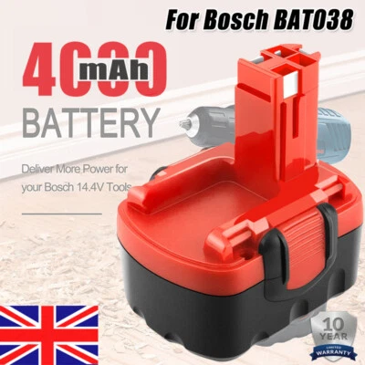 £12.59 • Buy 4.0Ah For Bosch 14.4V Battery BAT038 BAT040 BAT140 2607335533 GSR GDS PSR1440 OH