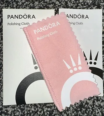 Genuine 2 In 1 Pandora Jewellery Charm Double Sided Polishing Cloth • £6.49