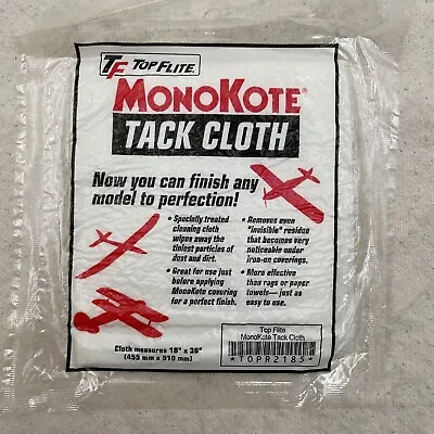 Top Flite MonoKote Tack Cloth New Old Stock Still Sealed RC • $12.95