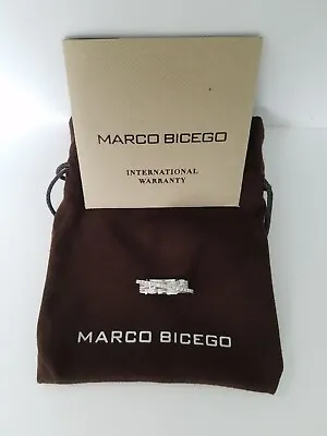 Marco Bicego 3 Strand 18k White Gold & Diamond Goa Ring Size 7 Brand New • $1375