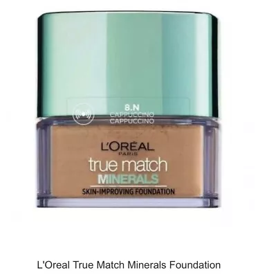 L'oreal True Match Minerals Foundation Powder Makeup -  Cappuccino 8.n • £7.49