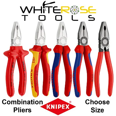 KNIPEX Combination Pliers Cutters Grips Snips Plier 140-250mm Choose Size • £28.25