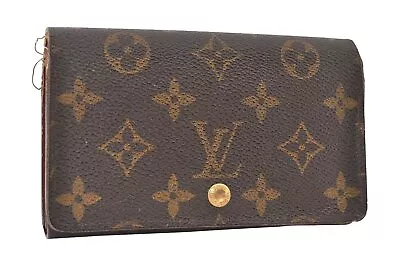 Auth Louis Vuitton Monogram Porte Monnaie Billets Tresor Wallet LV Junk 0159J • $140