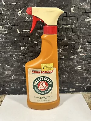 Vintage 1989 Murphy Oil Soap 22oz Spray Household Cleaner Prop Collectible • $9.99