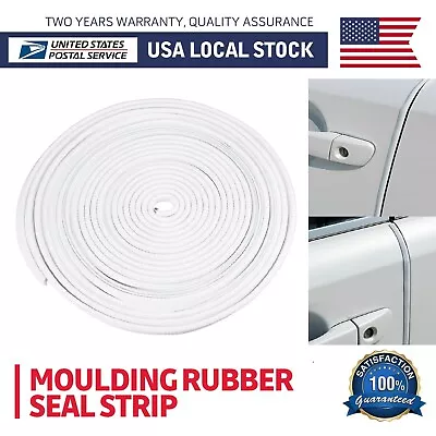 6M White Car Rubber Seal Strip Door Window Trim Edge Noise Sealed Moulding Parts • $10.99