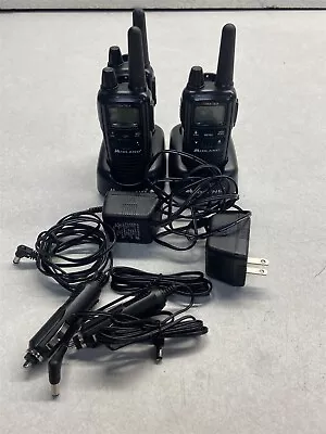 Lot Of 3 Midland Lxt 600pa Two-way Radios W/ Charging Bases Battery & Power Cord • $63