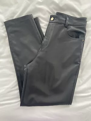 Zara Faux Leather Trousers Size EUR 40. • £10