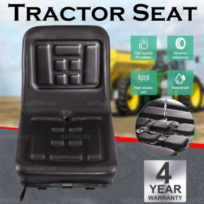 $72.95 • Buy Tractor Seat Chair Forklift Excavator Mower Universal Suspension Replacement PU