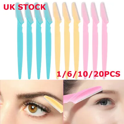 1-20 Women Lady Eyebrow Razor Trimmer Blade Shaper Shaver Face Lip Hair Remover • £2.92