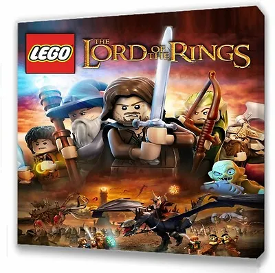 £7.49 • Buy Lego Lord Of The Rings Canvas 10 X10   Framed Picture I