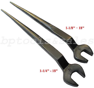 2pc Iron Worker Spud Wrench Construction Wrench 1-1/4  & 1-1/8  Aligning Bar Set • $49.99
