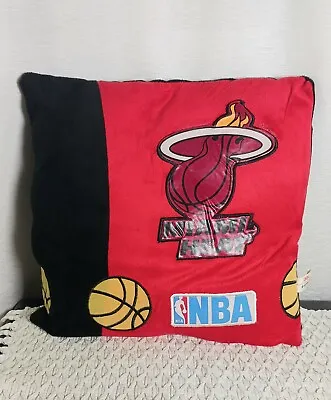 Rare 2006 NBA Miami Heat Basketball Team Logo Sports Fan 13  Throw Pillow Decor • $26