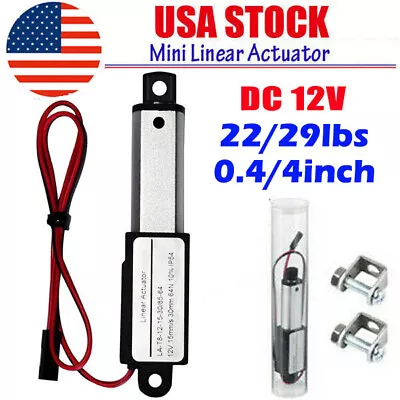 DC 12V Stroke 3  Electric Micro Linear Actuator Push Force 128N 96N Fast Speed • $17.19