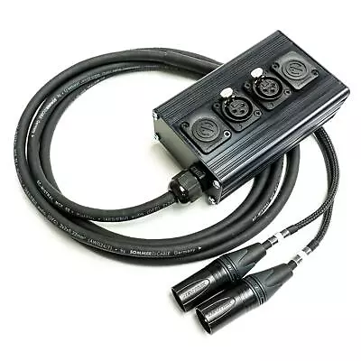 2 Way Stage Box. Neutrik Female To Male XLR Multicore Cable. Studio Wall Mount • £133.55