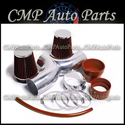 Red Dual Air Intake Kit Fit 2001-2004 Chevy Corvette C5 5.7 5.7l V8  • $94.98