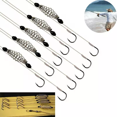 5PCS Wire Method Carp Fishing Feeder Spring Lead Sinkers Swim Feeders Bait Hook • $4.72